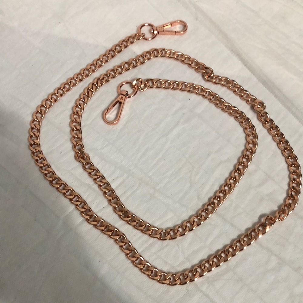 Rose Gold Chain Bag Shoulder Strap